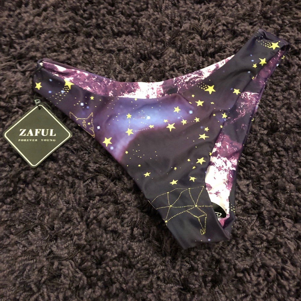 Zaful Constellation Bathing Suit Bottoms